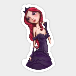 Emotive gotic girl Sticker